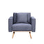 Easton - Fabric Chair With USB Charging Ports Pockets And Pillows