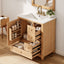 Freestanding Bathroom Vanity With Sink, Soft Close Doors & Drawers, Ample Storage - Wood