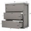 Freestanding Bathroom Vanity With Ceramic Sink, 2 Full Extension Drawers