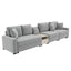 Modular Sofa Couch With Storage Armrest And Center Console