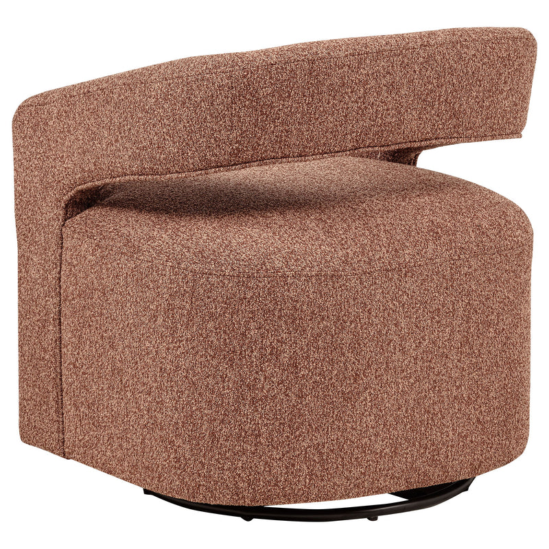 Brillia - Swivel Accent Chair - Burgundy