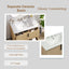 Bathroom Vanity With Ceramic Sink, Fluted Design