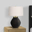 Lighting, Table Lamp, Concrete, Contemporary - Black / Cream