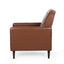 Mid-Century Modern Recliner With Button Tufted Waffle Stitch