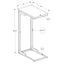 Accent Table, C - Shaped Modern Desig
