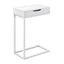 Accent Table, C - Shaped Contemporary Elegant Desig
