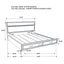 California King Storage Platform Bed With 2 Drawer - White