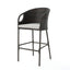 Outdoor 31" Rattan Barstools With Waterproof Cushions (Set of 2) - Multi Brown