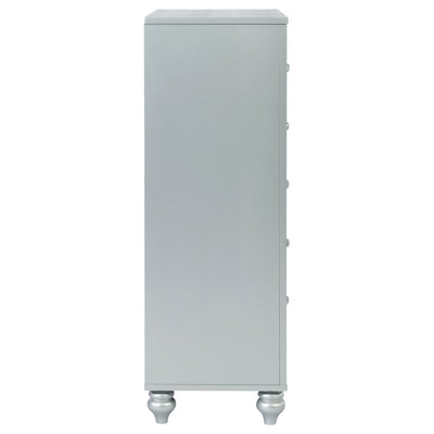 Arabesque - 5 Drawer Bedroom Chest - Silver