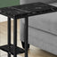 Accent Table, C - Shaped, Marble Look Contemporary & Modern Convenient Design