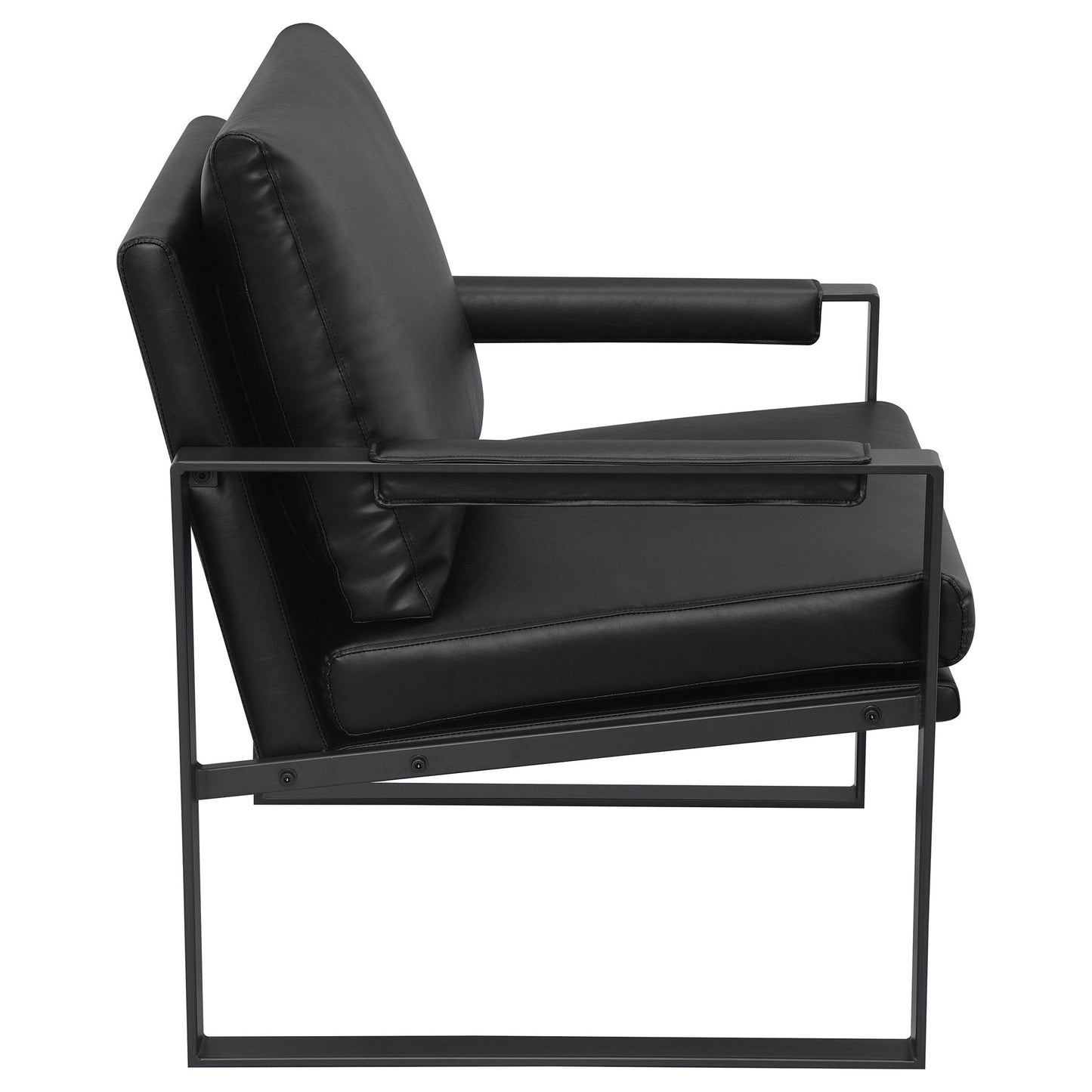 Goldbriar - Upholstered Track Arm Accent Chair - Black