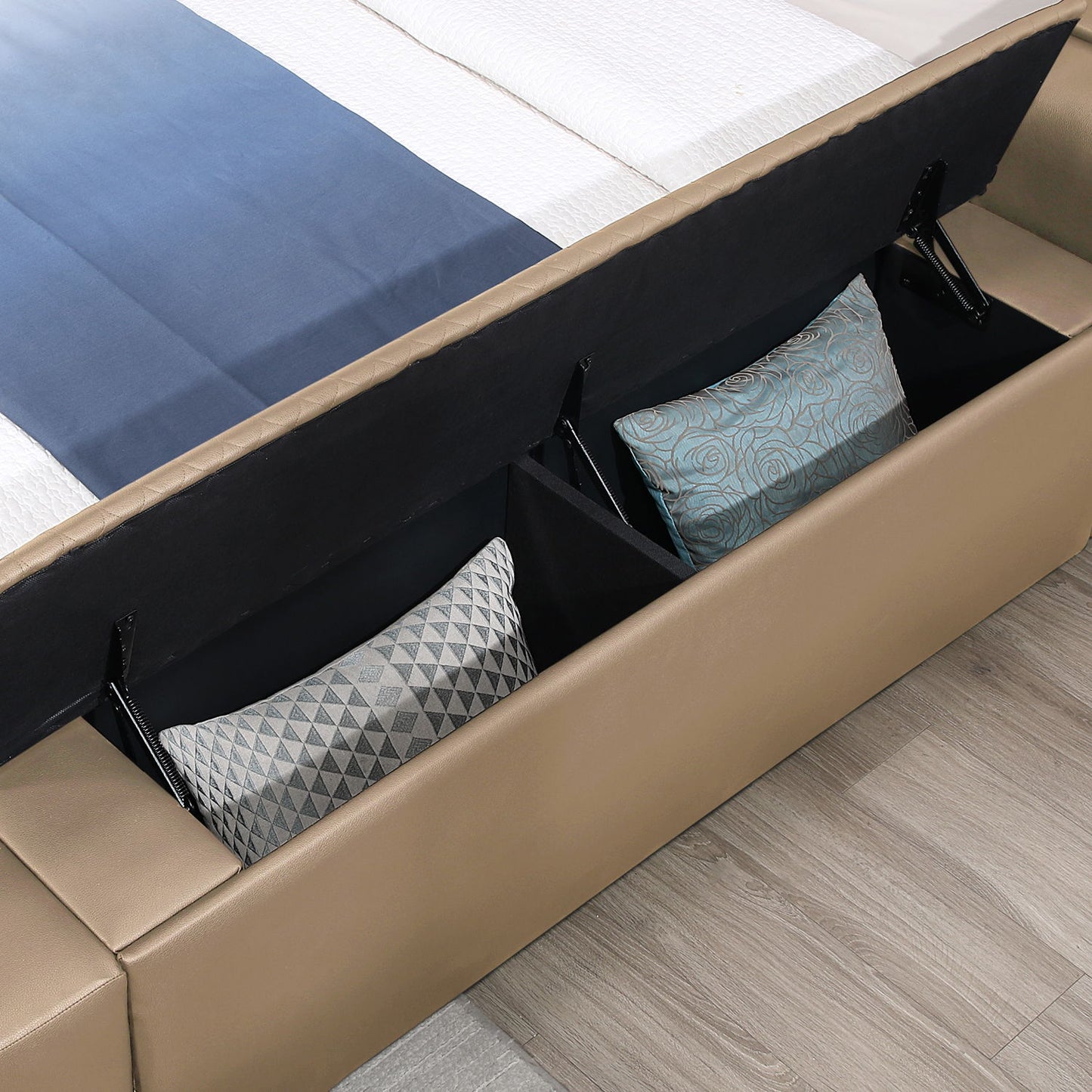 Zoya - Smart Multifunctional Bed, Built In Bluetooth Speakers, USB Charging