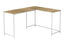 Computer Desk, Home Office, Corner, L Shape, Laptop, Marble Look Contemporary & Modern