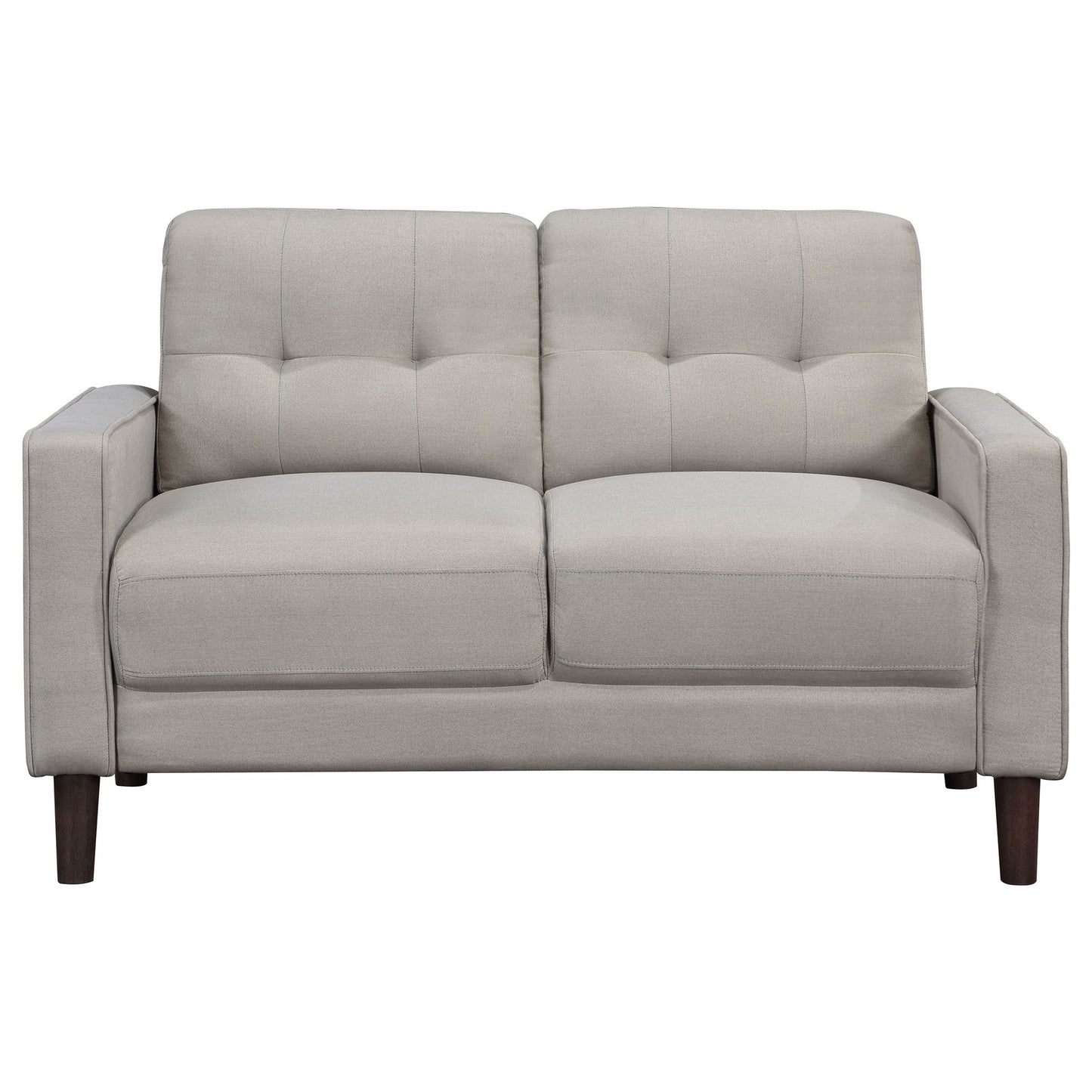 Harvey - 2 Piece Upholstered Tufted Sofa Set - Beige