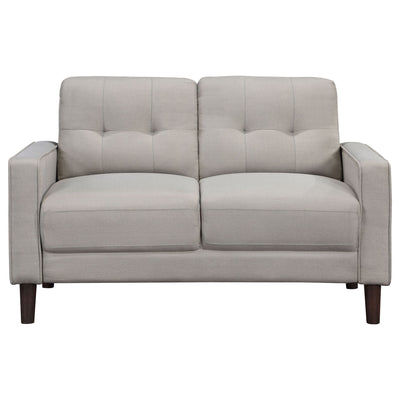 Harvey - 2 Piece Upholstered Tufted Sofa Set - Beige