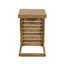 Aluminum Outdoor C - Shaped Side Table For Patio