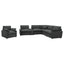 Hollander - 6 Piece Modular Power Reclining Sectional - Dark Gray