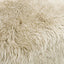 Becker - Rustic Oak Sheepskin Upholstered Accent Arm Chair - Taupe Beige
