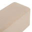 Long Plush Ottoman, Simple Footstool And Seat For Home Use - Almond