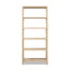 Ellis - 5 Shelf Open Frame Bookcase - Natural
