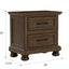 2 Drawer Nightstand With USB Charging Station