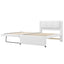 Upholstered Platform Bed With Multifunctional Trundle