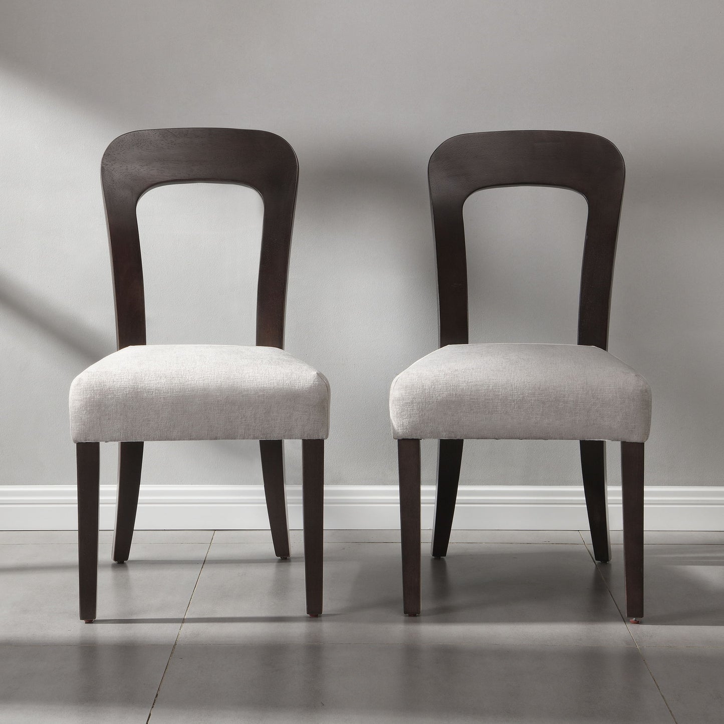 Upholstered Dining Chairs (Set of 2) - Gray
