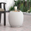Outdoor Lightweight, Concrete Side Table - Antique White