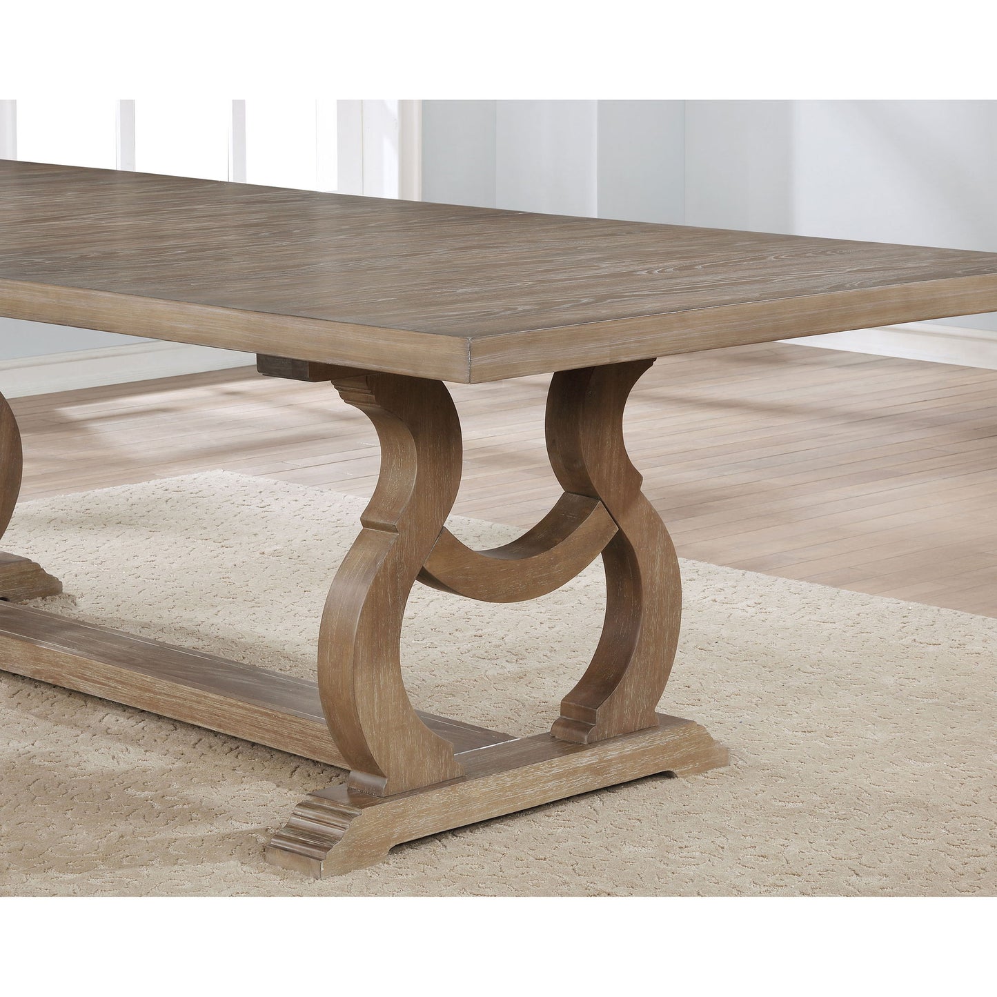Fremont - Trestle Rectangular Dining Table With Removable Leaf