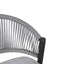 Outdoor 26" Counter Height Metal Frame Counter Stools With Scallop Shaped Backrest & Water Resistant Cushions
