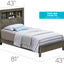 Bed With Transitional Design Stylish