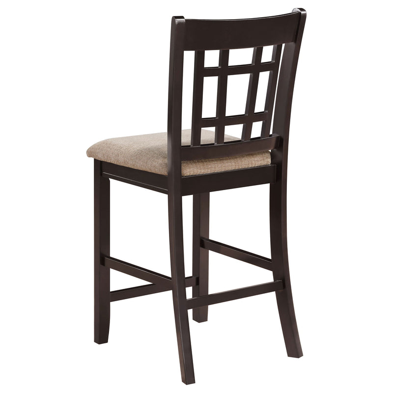 Lattice Back Counter Height Stools (Set of 2)