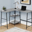 Computer Desk, Home Office, Corner, Storage Shelves, L Shape, Work, Laptop, Contemporary, Modern