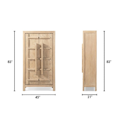 Rowan - Storage Cabinet With Double Doors - Natural
