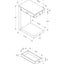 Accent Table, C - Shaped Contemporary & Modern - Taupe