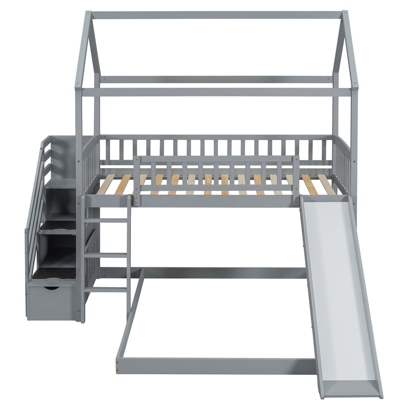 House Bunk Bed With Slide