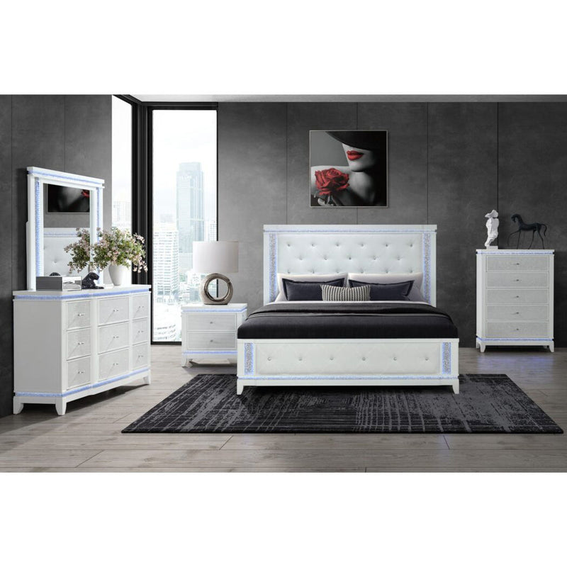 Adalid - Contemporary Bed With LED Lights