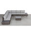 Wicker Sectional Seating Group With Cushions