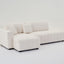 Jessica - Lamb Wool Sectional Sofa With Chaise, Versatile Configuration