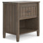 Lev - Bedside Table - Smoky Brown