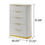 Giovanni - 5 Drawer Chest - White