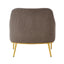 Modern Elegance Accent Chair With Curved Backrest