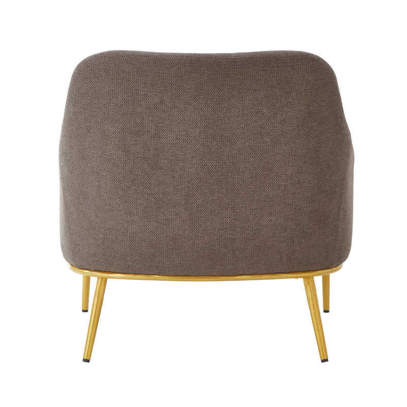 Modern Elegance Accent Chair With Curved Backrest