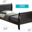 Panel Sleigh Bed