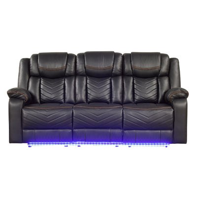 Challenger - LED Power Recliner Sofa