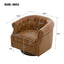 360° Swivel Accent Chair With Curved Back
