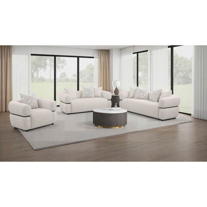 Ramsay - Round Arm Loveseat - Beige