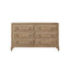 Queen Canopy Bedroom Set With A 2 Drawer Nightstand A Dresser With Poster Mirror And A Door Chest - Sand