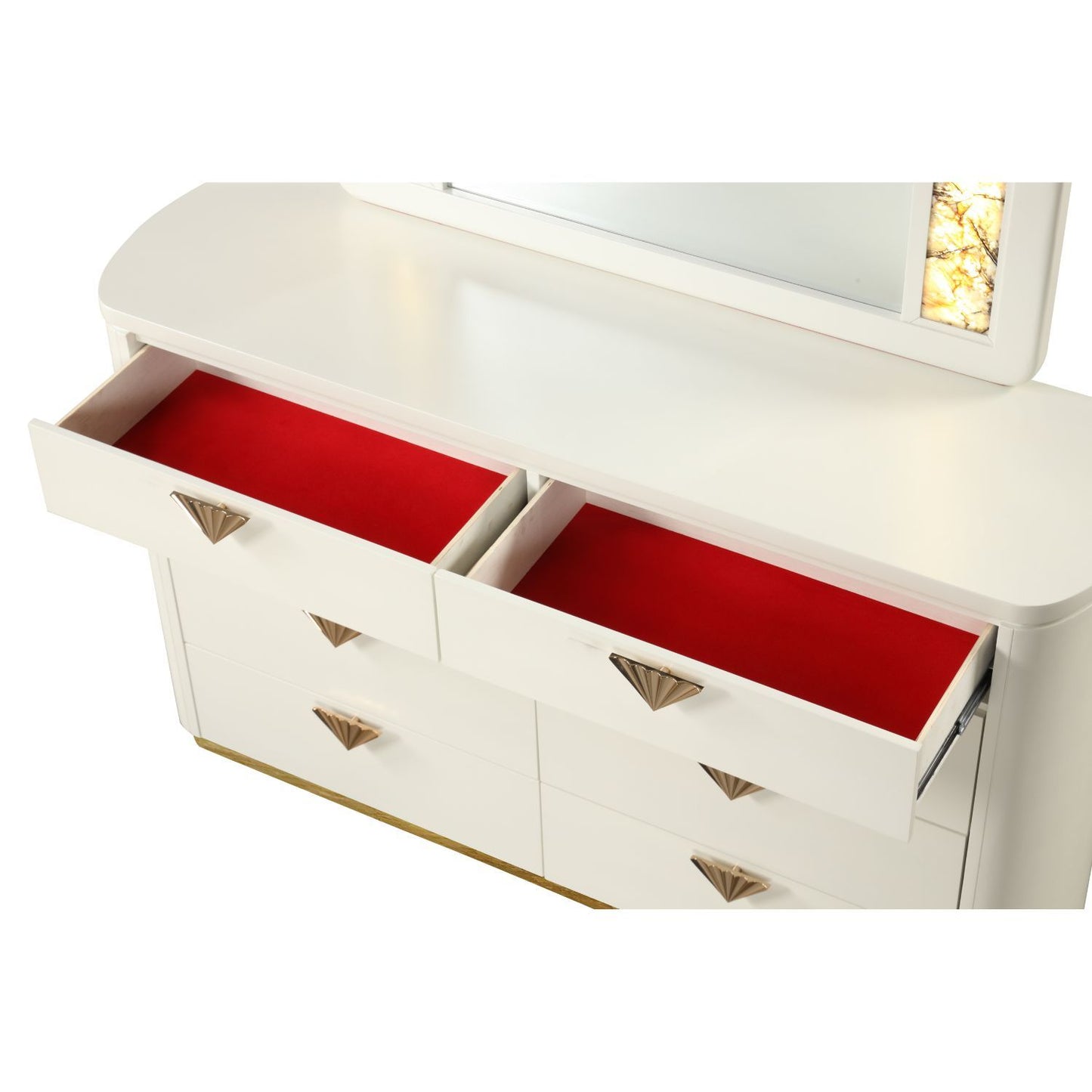 La Pierre - Modern Bedroom Set With Upholstered LED Bed