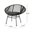 Cordella - Outdoor Woven Wicker Chairs With Cushions, (Set of 2)